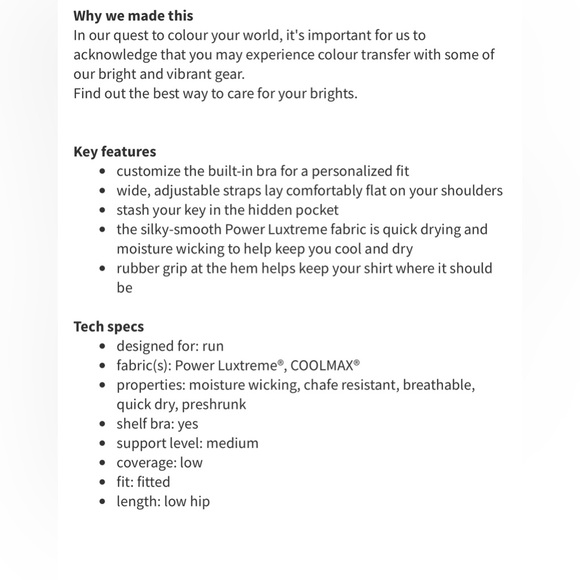 Lululemon Catch Me Tank Size 8 Power Purple and Black - Picture 15 of 15